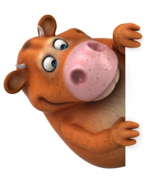 Eğlenceli inek holding kartı 