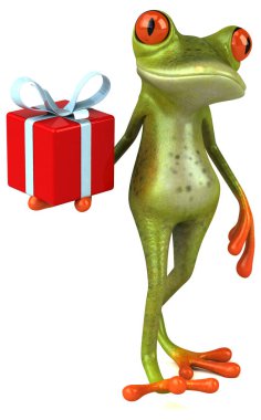 Komik karikatür holding Hediyelik