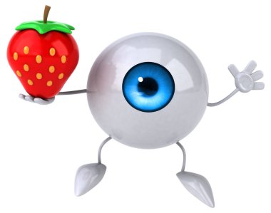 komik karikatür holding çilek 