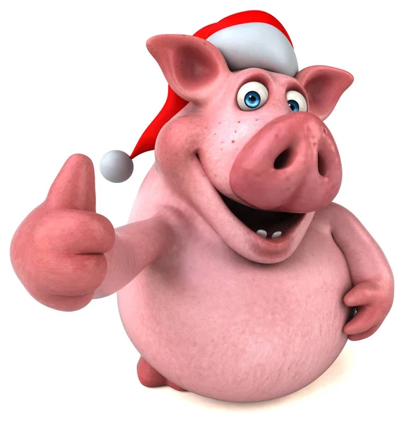 Funny  pig showing thumb up — Stock Photo, Image