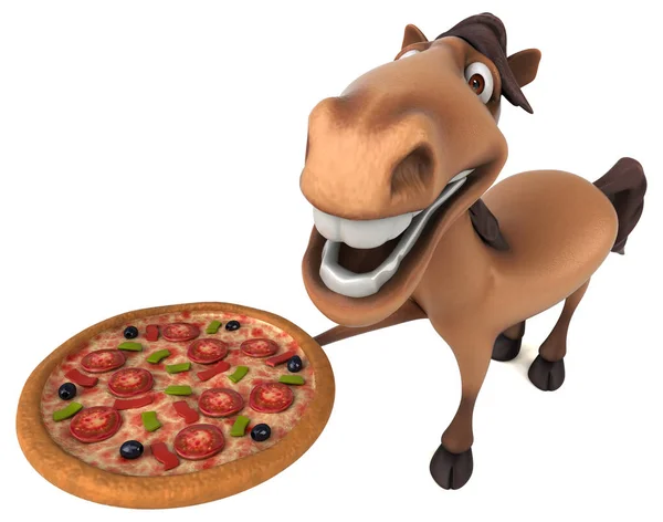 Dibujos animados celebración de pizza —  Fotos de Stock