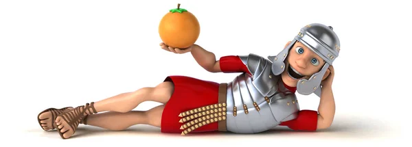 ローマの兵士持株オレンジ — ストック写真