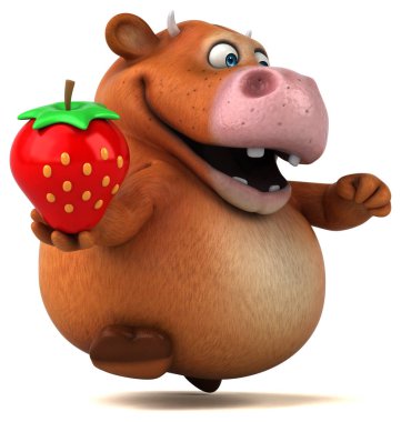 Komik inek holding çilek