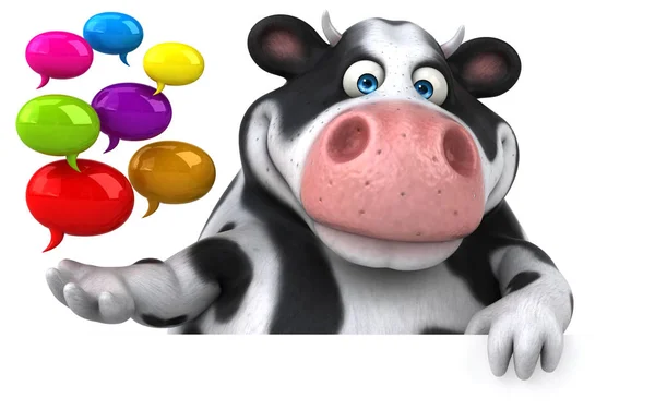 Bolhas de retenção de vaca engraçadas — Fotografia de Stock