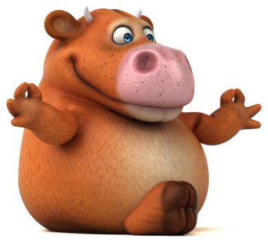 Komik inek yoga yaparken 