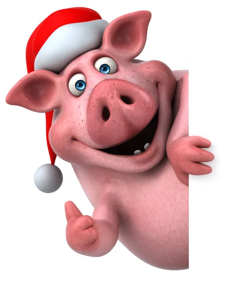 Cartão engraçado de porco — Fotografia de Stock