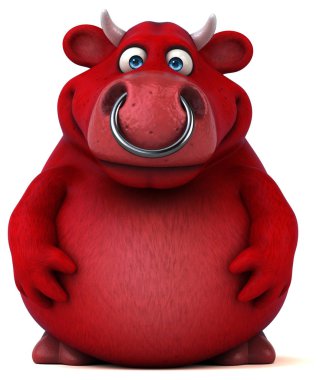 komik karikatür boğa 