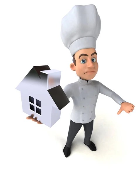 Chef-kok bedrijf huis — Stockfoto