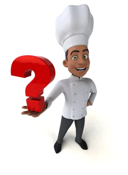 Chef holding virus — Stock Photo, Image