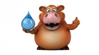 Komik karikatür holding açılan