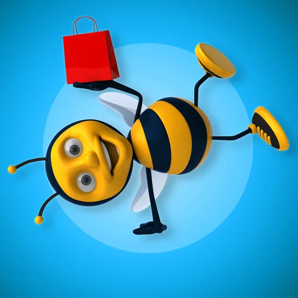 Bolsa de espera de abeja divertida —  Fotos de Stock