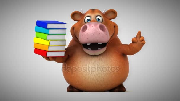 Livros de retenção de vaca — Vídeo de Stock