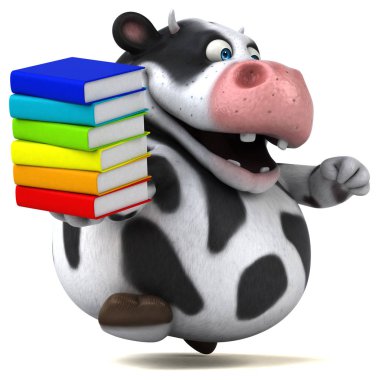 Eğlenceli inek holding kitaplar 