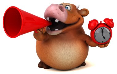 Eğlenceli inek holding saat 