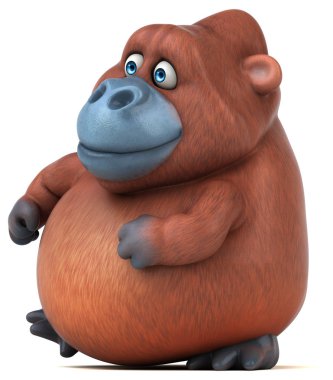 Eğlenceli çizgi film Orangutan 