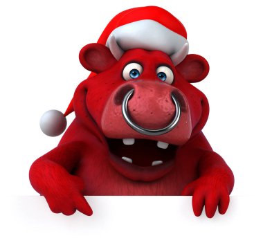 çizgi film giyen Noel Baba şapkası 