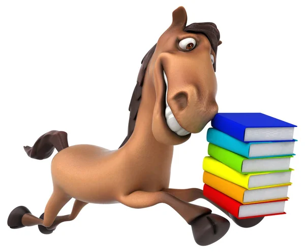 Koně hospodářství knihy — Stock fotografie