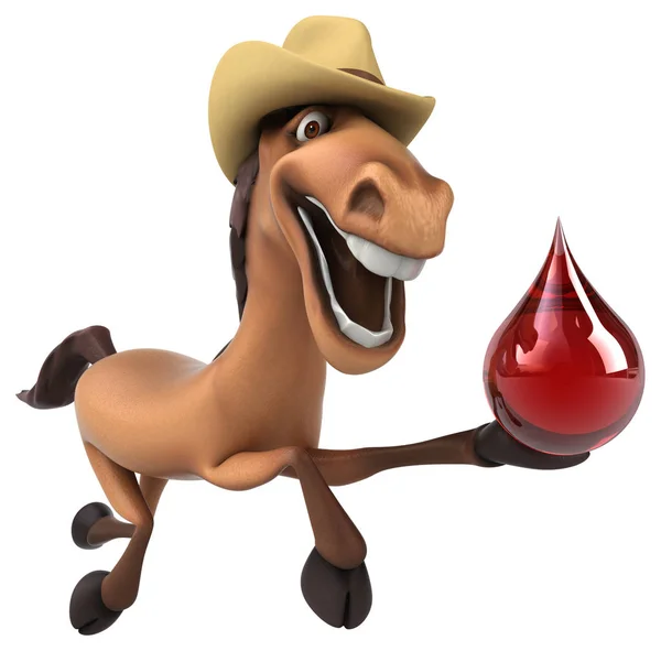 Cavalo segurando sangue — Fotografia de Stock