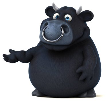 komik karikatür boğa 