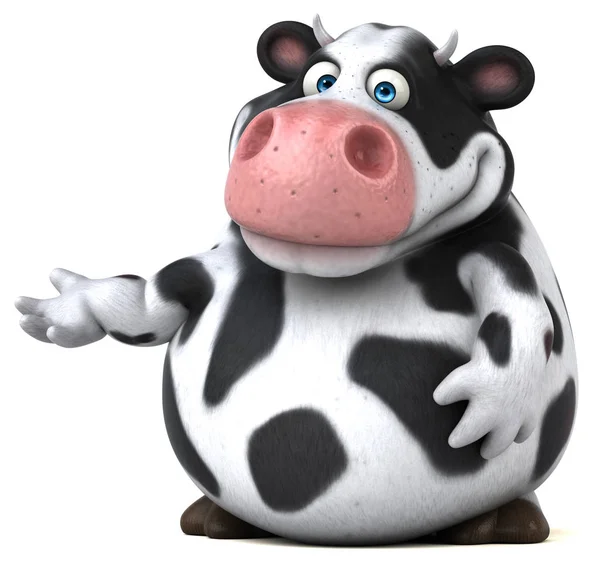 Vaca engraçada dos desenhos animados — Fotografia de Stock
