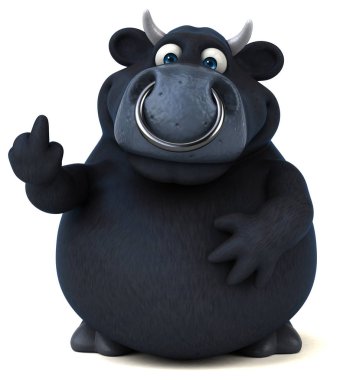 komik karikatür boğa 