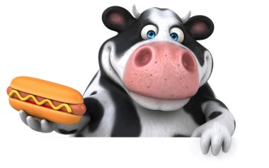  çizgi film karakteri hotdog holding 