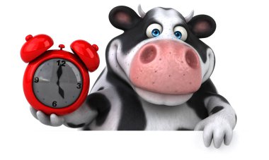  çizgi film karakteri holding saat 