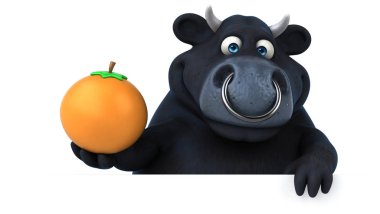 çizgi film karakteri turuncu holding