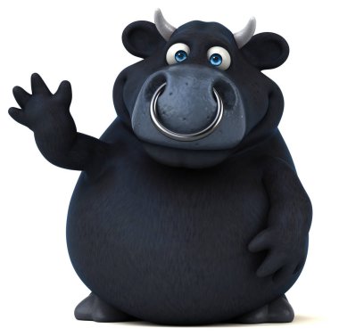 komik karikatür boğa 