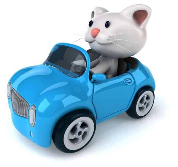 猫は車の運転 — ストック写真