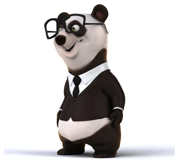 戴眼镜的熊猫 — 图库照片