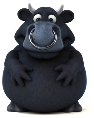 komik karikatür boğa 