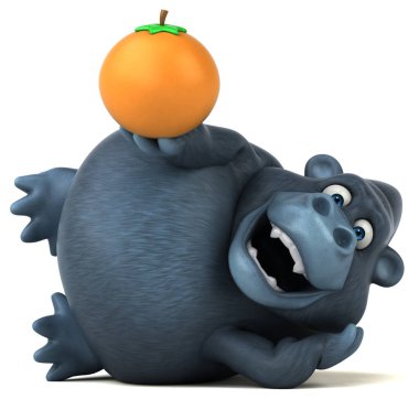 çizgi film karakteri turuncu holding