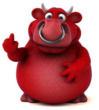 komik karikatür boğa 