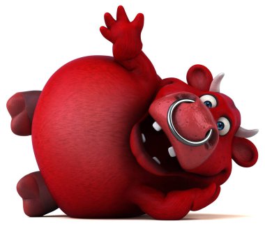 komik karikatür boğa 