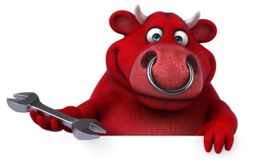 çizgi film karakteri holding aracı  