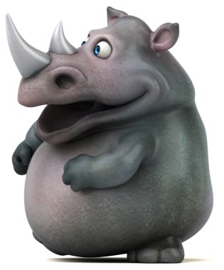 Eğlenceli gergedan modeli