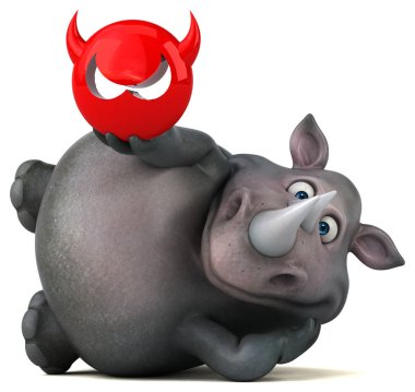 çizgi film karakteri holding virüs 