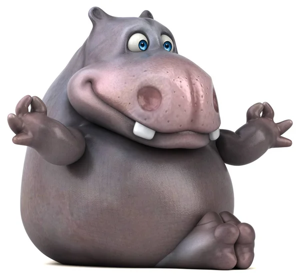 Modèle hippopotame amusant — Photo