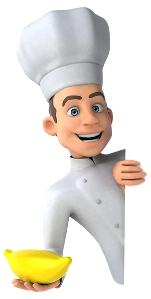 Chef holding card — Stock Photo, Image