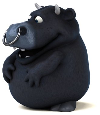 komik karikatür boğa 