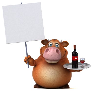 çizgi film karakteri şarap holding 