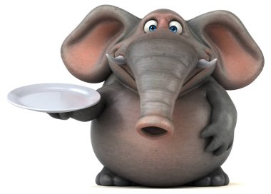 plaka tutarak çizgi film karakteri