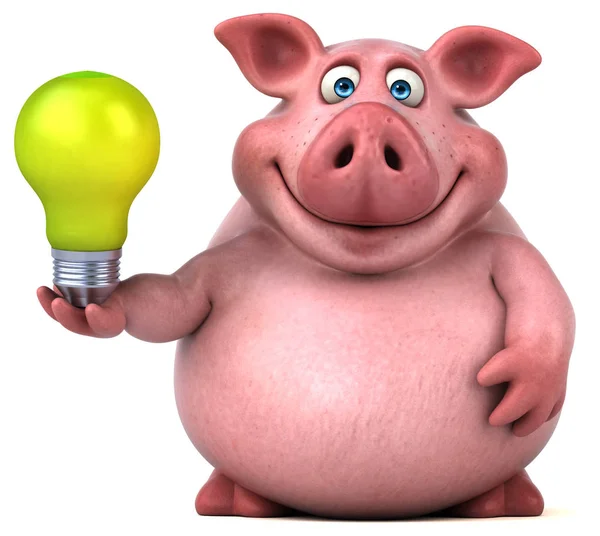 Cartoon character with light bulb Stock Photo by ©julos 172431356
