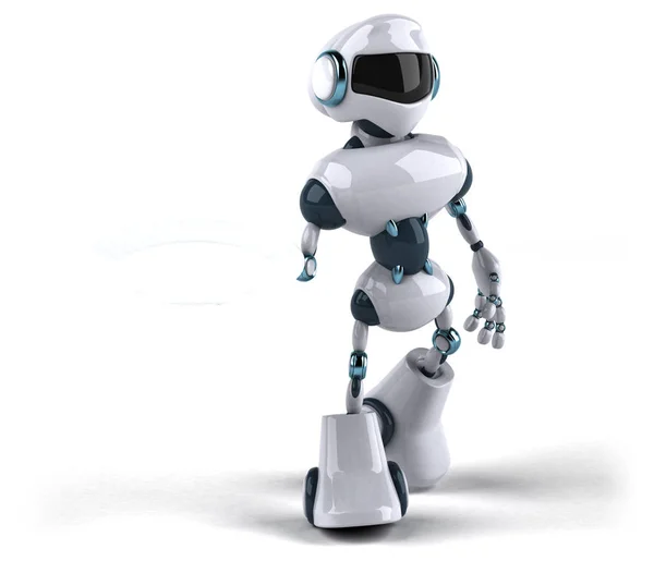 Robot holding plate Stock Image