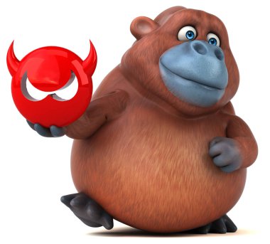 çizgi film karakteri holding virüs 