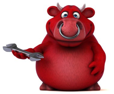 çizgi film karakteri holding aracı  