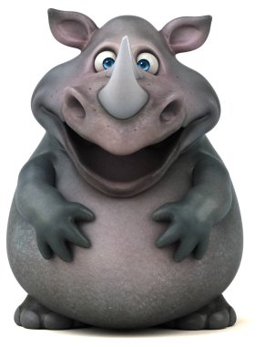 Eğlenceli gergedan modeli