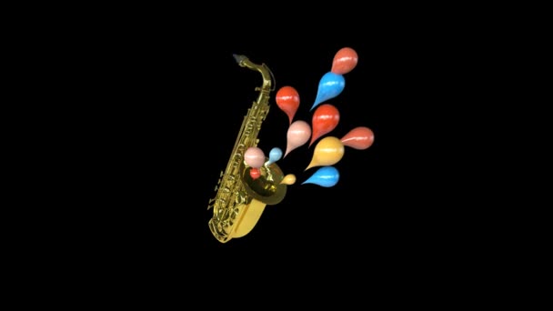 Jazz reproducción de música — Vídeo de stock