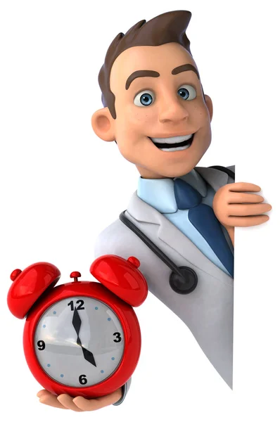 Γιατρός εκμετάλλευση ρολόι — Φωτογραφία Αρχείου